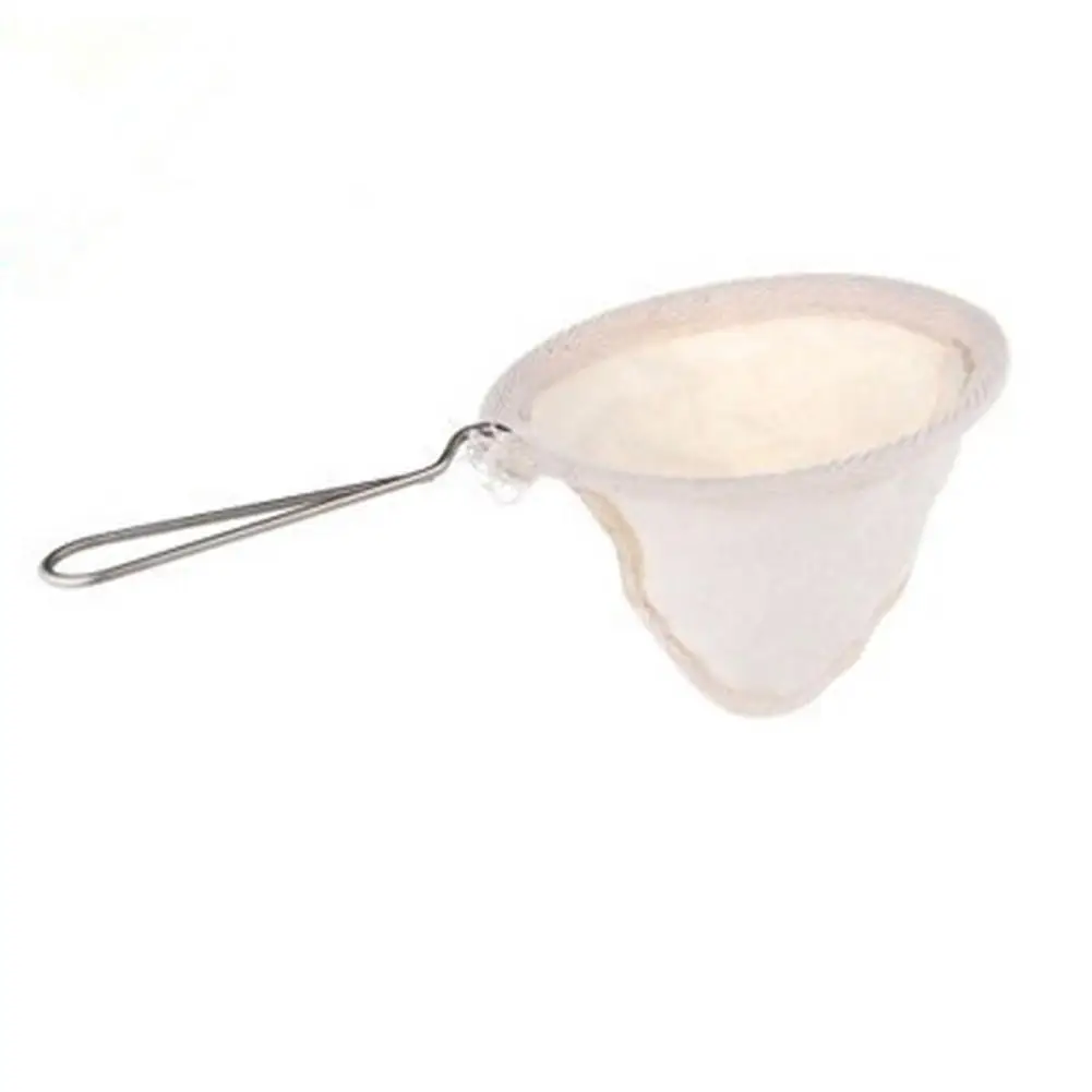 

Portable Stainless Steel Handle Flannel Filter Bag Reused Coffee Filter For Pour-over Coffee Home Office Travel Brew Coffee Q79