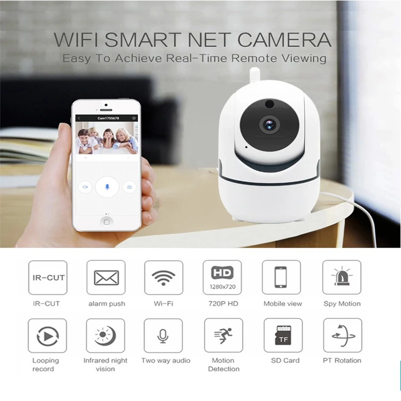 2.0MP HD Smart Home Security Mobile APP Remote Control PTZ