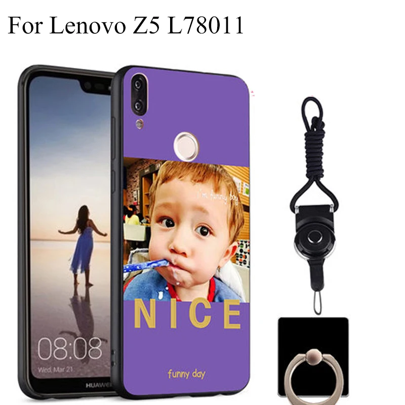 Комплект из 2 предметов мягкий TPU чехол для телефона lenovo Z5 L78011 Z 5 силиконовый