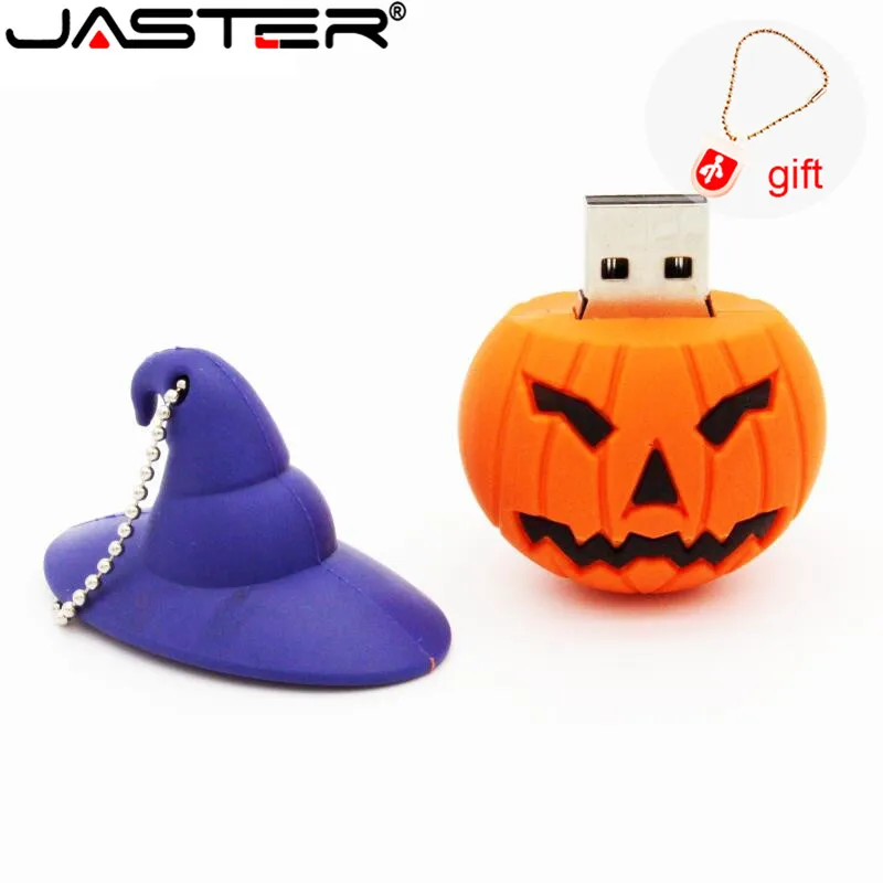 JASTER мультяшный флеш-накопитель 8 ГБ 16 ГБ 32 ГБ тыквенная головка Usb флеш-накопитель Флешка карта памяти U диск USB creativo