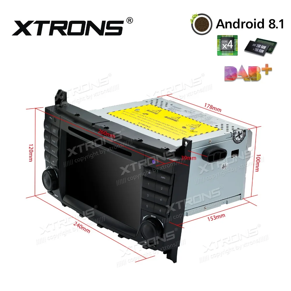 2 Din 7 &quotAndroid 8 1 автомобильный dvd плеер радио GPS RDS для Mercedes Benz W209 W203 C180 C200 C220 C230 C240 C250