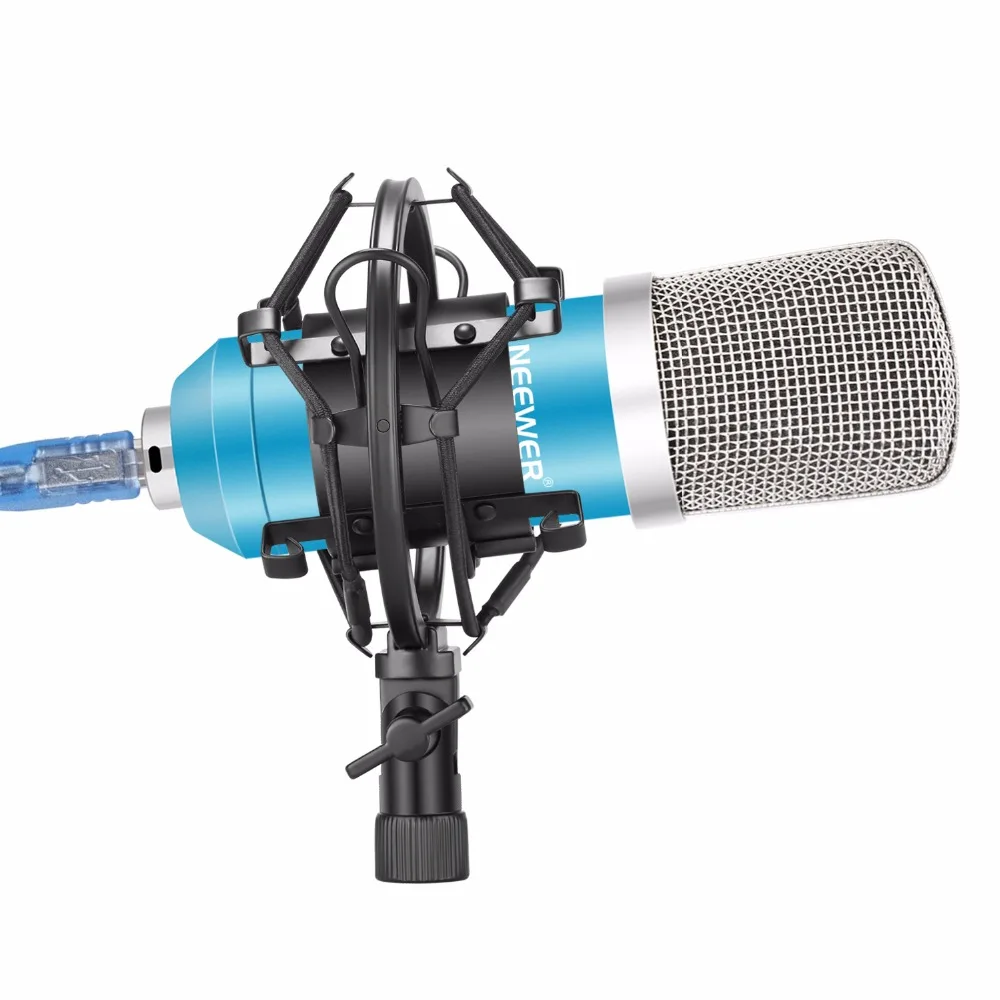 Neewer NW-7000 USB конденсаторный микрофон комплект для профессионального студийного вещания(синий и серебристый/золотой и черный