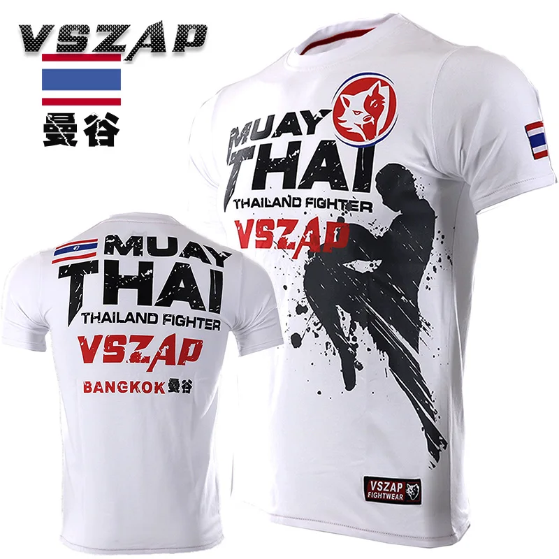 

VSZAP Thailand boxing MUAY THAI training combat sod for flying knees T-shirt