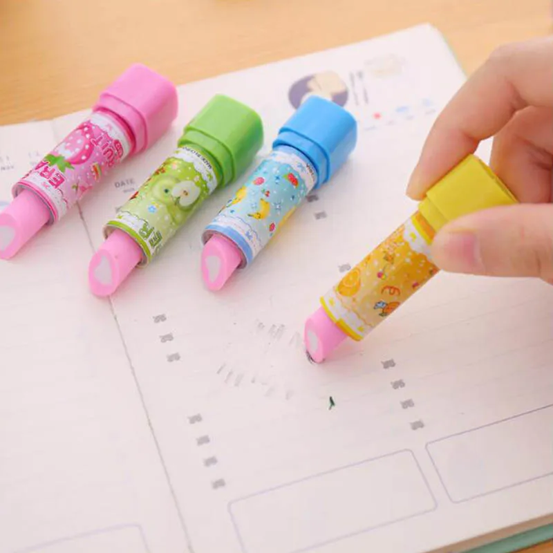 Kawaii Cartoon Lipstick Fruits Eraser