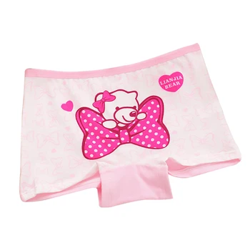 

Cute Cartoon Children Girl Boxer Pants Random Soft Color Bear Panties 100% Cotton Kids Girls Underwear Baby Underpants Briefs