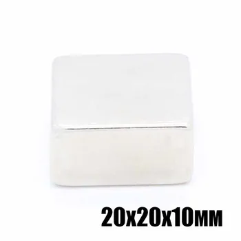 

10pcs 20x20x10 Neodymium magnet Rare Earth small Strong block permanent 20*20*10mm fridge Electromagnet NdFeB nickle magnetic