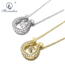 Знаменитое японское Золотое серебряное ожерелье с подковами, Настоящее серебро, 925 пробы, AAA циркон, высокое качество, мужские ювелирные изделия с фианитами