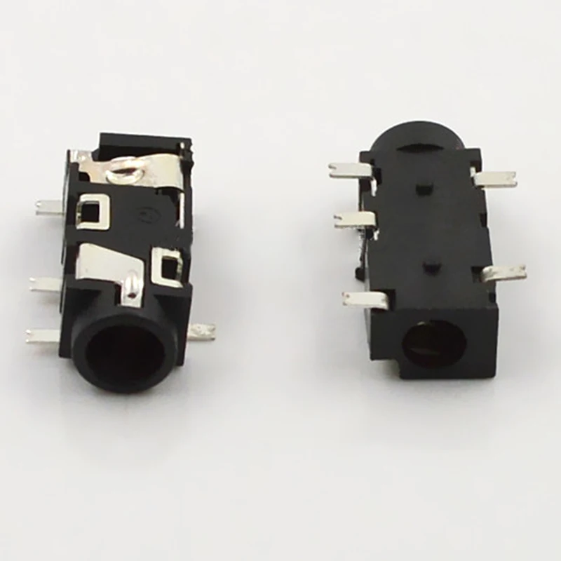 30pcs Jack 3 5mm Headphone Connector SMD type Smt 3 5 Headset Jack PJ Socket PJ 327E Paste Board For Bluetooth Small Speakers