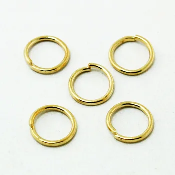 

0.8x7mm Approx 3800pcs/lot Rose Gold Plated Open Jump Rings Fit for jewelry findings DH-FQA017-20, Yiwu