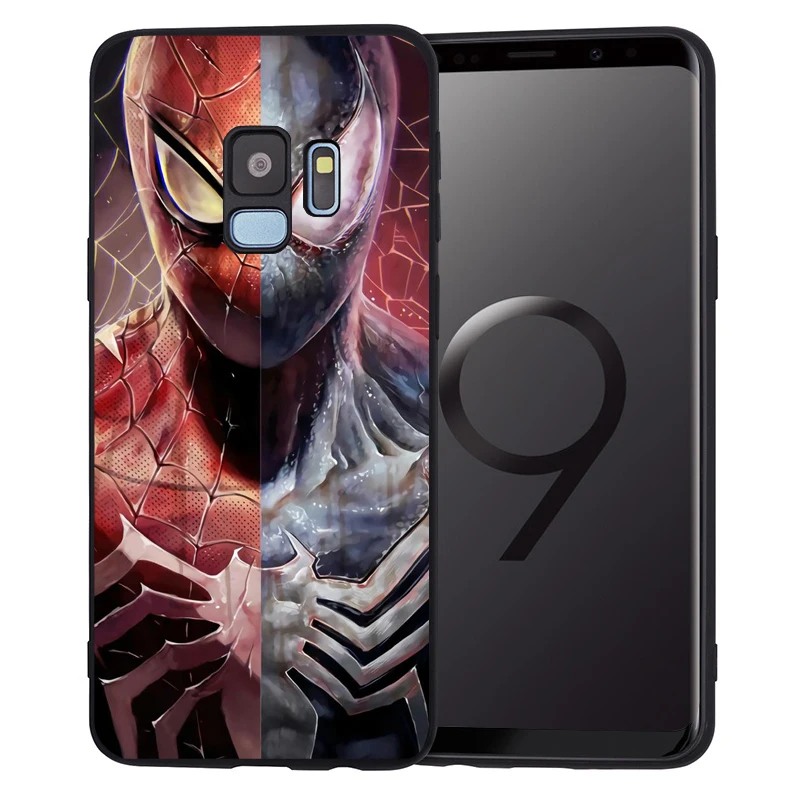 Мягкий чехол Marvel для samsung Galaxy Note 9 8 S9 S8 S10 Plus S7 Edge S10 Lite Venom Deadpool Человек-паук защитная задняя крышка - Цвет: 16