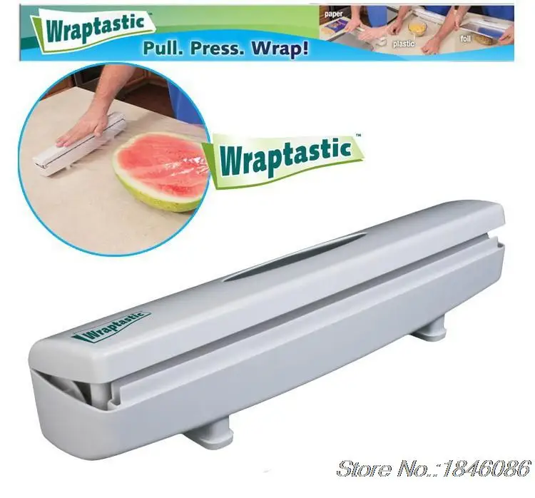 Cling Film Cutter Wraptastic Dispenser Easy To Cut Without Leaving