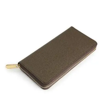 

2019 woxk fashion women/men pu genuine leather zipper wallet good qaulity free shipping