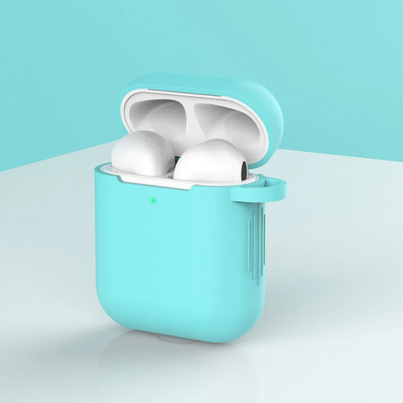 Чехол для наушников Apple AirPods 2 силиконовый чехол беспроводной Bluetooth наушники Air Pods Чехол защитный для AirPod Silm чехол