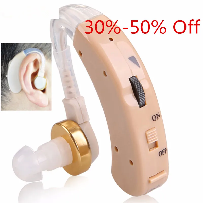 Voice Amplifier Hearing Aids Portable Invisible BTE Ear Care Machine For Elderly Deaf Battery Headphone Adjustable Tone S 520