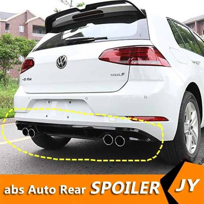 

For Golf ABS Rear Bumper Diffuser Bumpers Protector For 2017-2019 Golf 7.5 Body kit bumper rear lip rear spoiler