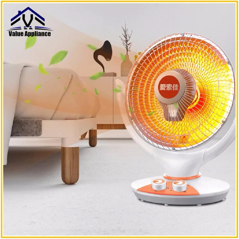 

Quality Electric Heaters 800W Energy-Saving Sun-like Desktop Mute Heating Device EU Plug For Home Office Tip -Over Protection