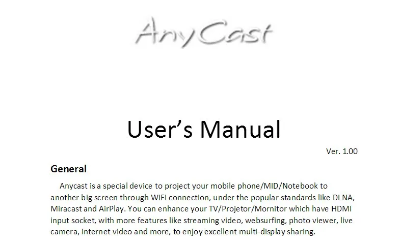 Anycast m2 plus....