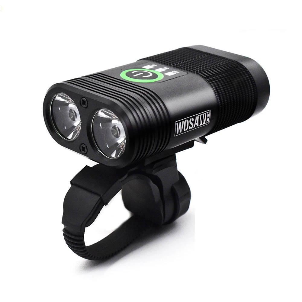 

WOSAWE USB Rechargeable Bike Light Led Light Battery Flashlight Torch Front Handlebar Flashligh