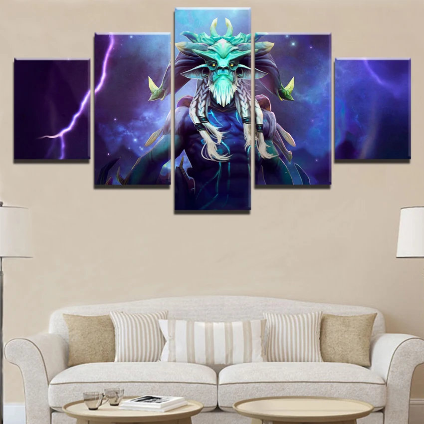 Modern Decorative 5 Pieces DOTA 2 Game HD Print Canvas Printed Home Print Poster Canvas Painting Wa