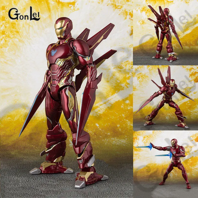 

2019 Marvels Avengers 4 Endgame War SHFiguart SHF Ironman MK50 Nano Weapon Set Avengers 3 Infinity War Action Figures Gifts Toys
