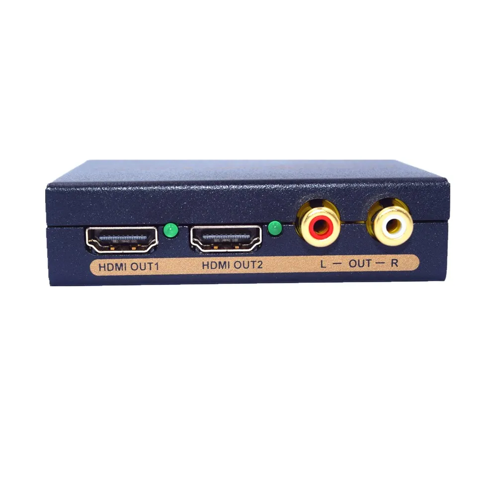 HDMI аудио экстрактор преобразователь EDID настройки 2 выход оптический Toslink SPDIF + RCA L/R