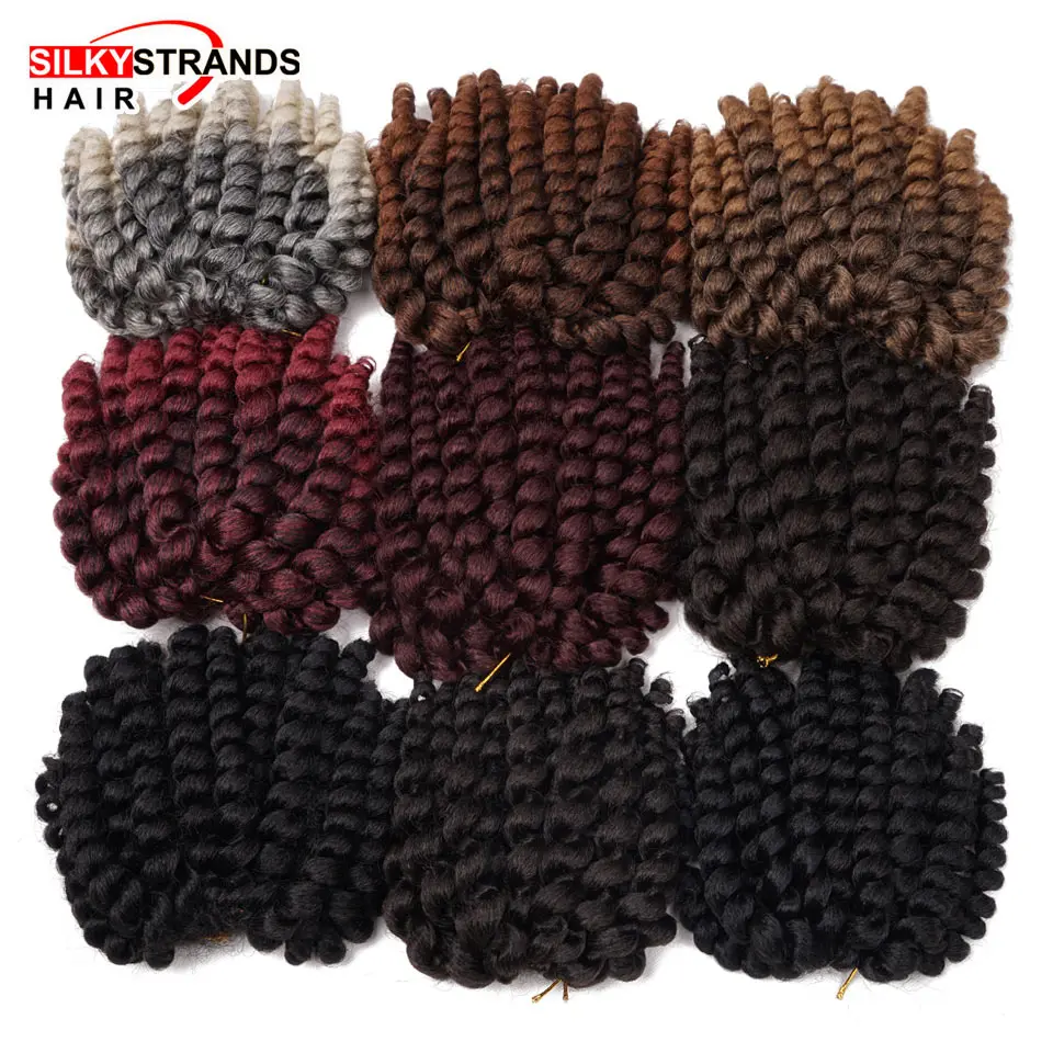 

Jumpy Wand Jamaican Bounce Curl Crochet Hair Crochet Braids Hair Extensions Ombre Synthetic Braiding Hair