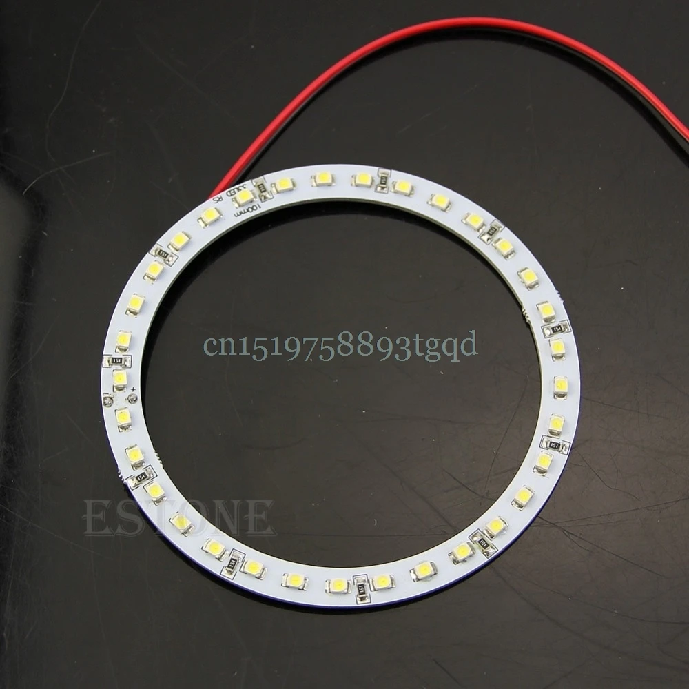 

1pair Bright White 100mm Angel Eyes 33 SMD LED Ring Car Light