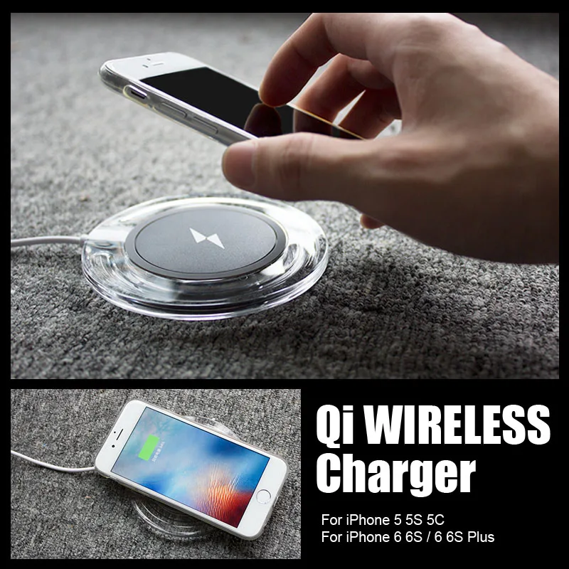 Universal Qi Wireless Charger For iPhone6 Pad Fast Charging Dock for APPLE iPhone 5 5S 5C