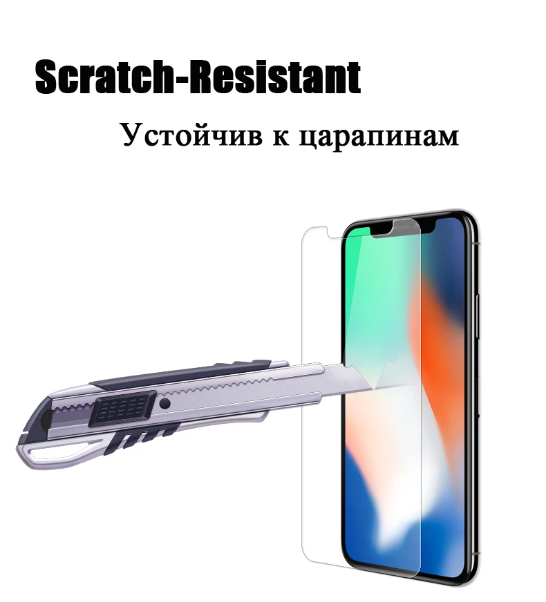 TOMKAS For iPhone X Glass Tempered Scratch Proof  0.3mm 2.5D Screen Protectors For iPhone X 10 iPhoneX Protective Glass Film