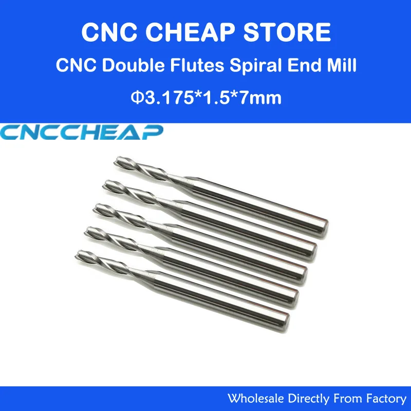 1//8/" Dia 1 Flute 90 degree Half Round Carbide Engraving Bit 5-Pack USA Made H26
