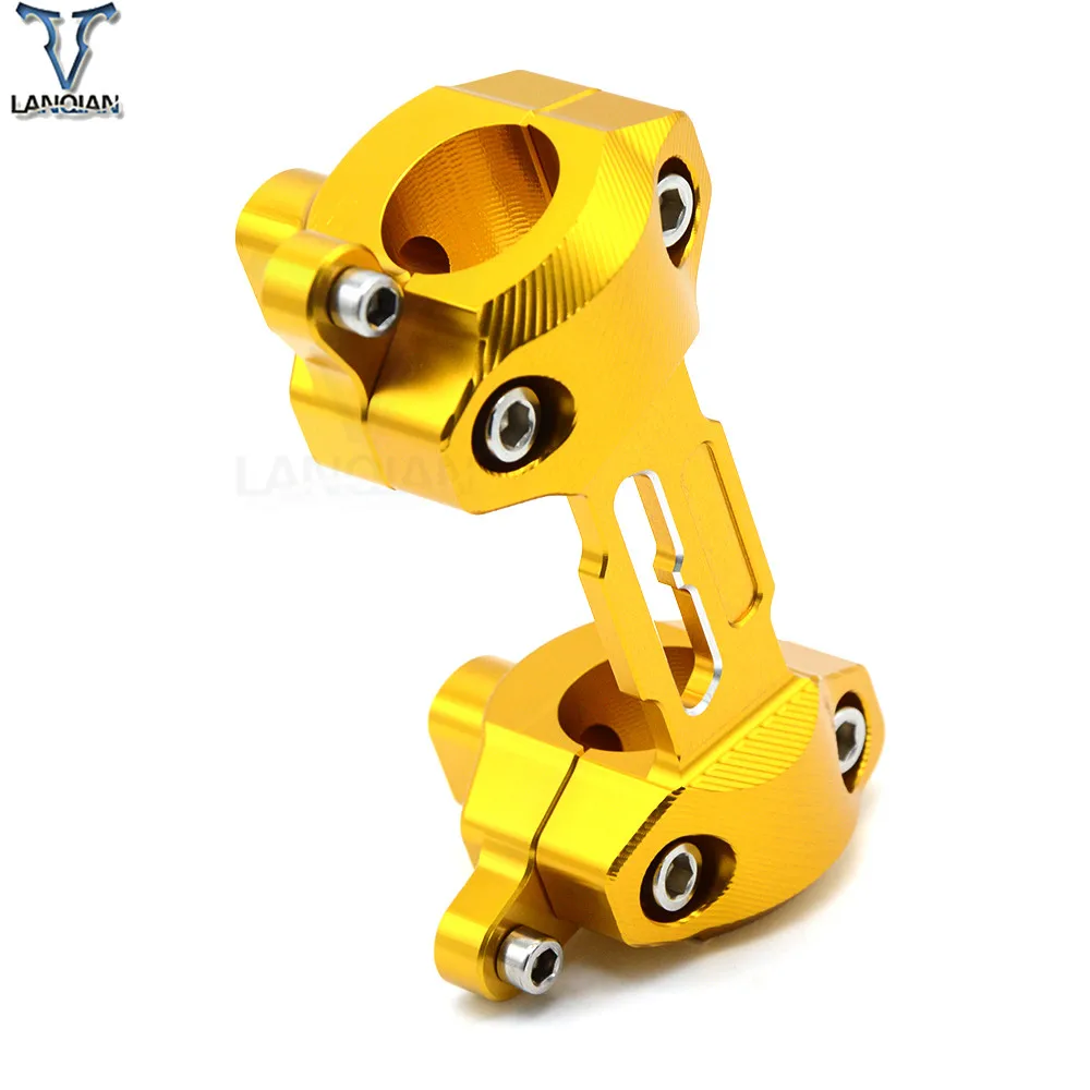 Motorcycle Accessories CNC Aluminum HandleBar Fat Bar Riser Mounts Clamps Motorbike For YAMAHA MT 09 MT-09 2013 2014 2015