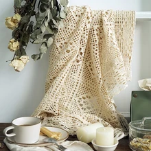SWEETGO вязаный крючком скатерть для торт стол Романтический Hollowed кружево задний план инструменты украшения послеобеденный чай коврики