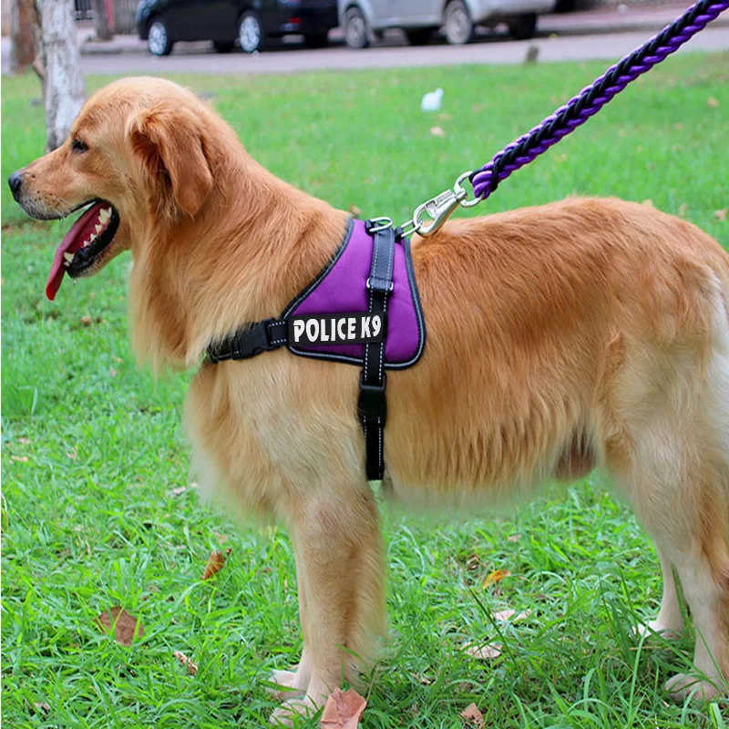 Вогнутый нагрудный ремень Эластичный сбруя-жилет Тяговый канат ходьба собака полиция X9 печатает домашних животных для средних и больших собак высокое качество