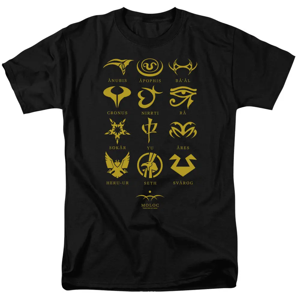 

Stargate SG-1 Show GOA'ULD CHARACTERS Licensed Adult T-Shirt All Sizes Cool Casual pride t shirt men Unisex New Fashion tshirt