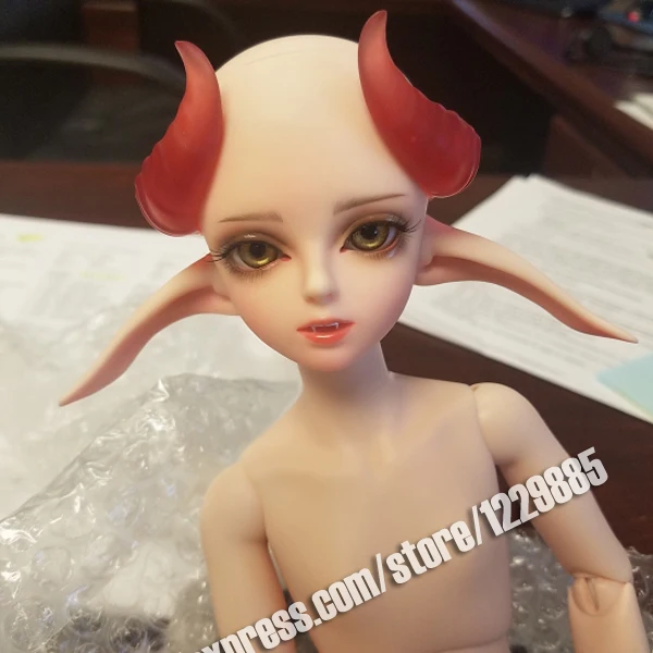 HeHeBJD fantasy doll Turb& Roxen- Black Fog Elves free eyes hot bjd free shipping size 1/4