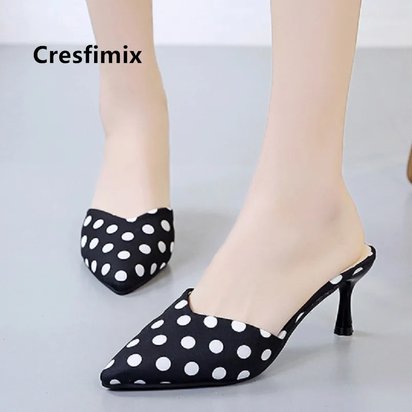 Cresfimix femmes hauts talons/женская белая удобная обувь на высоком каблуке Женская