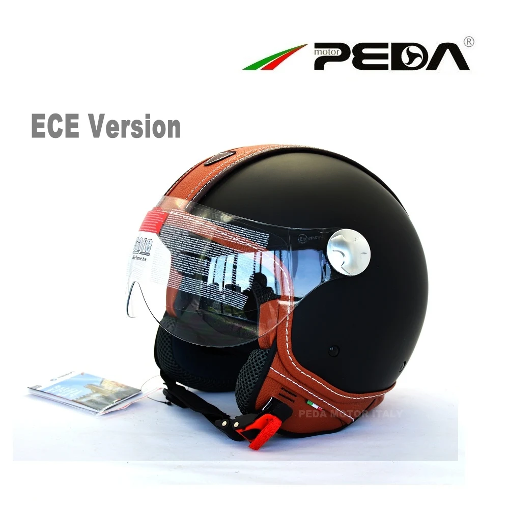 PEDA итальянский дизайн ECE DOT мотоциклетный шлем Cascos Jet унисекс Открытый уход за