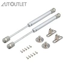 Autolet 2 шт. для 269 мм гашения газового давления фитинг 200N газовые пружины амортизаторы компрессионные пружины вытяжной задний люк серебристый