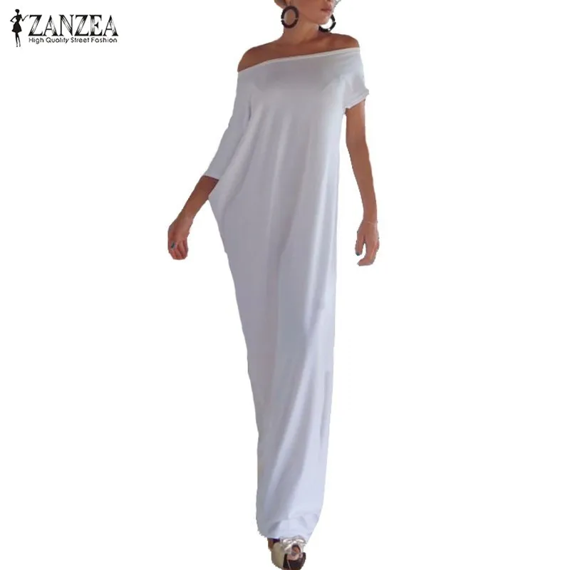 Zanzea Fashion Women Summer font b Dress b font 2018 Boho Casual Irregular font b Long
