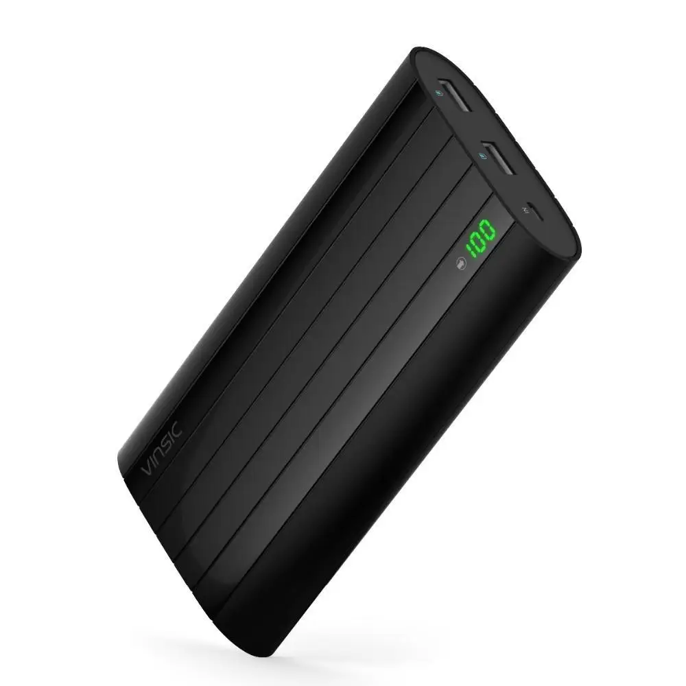 Vinsic Iron P6 20000 мАч Внешний Аккумулятор Внешнее зарядное устройство ЖК дисплей Dual USB