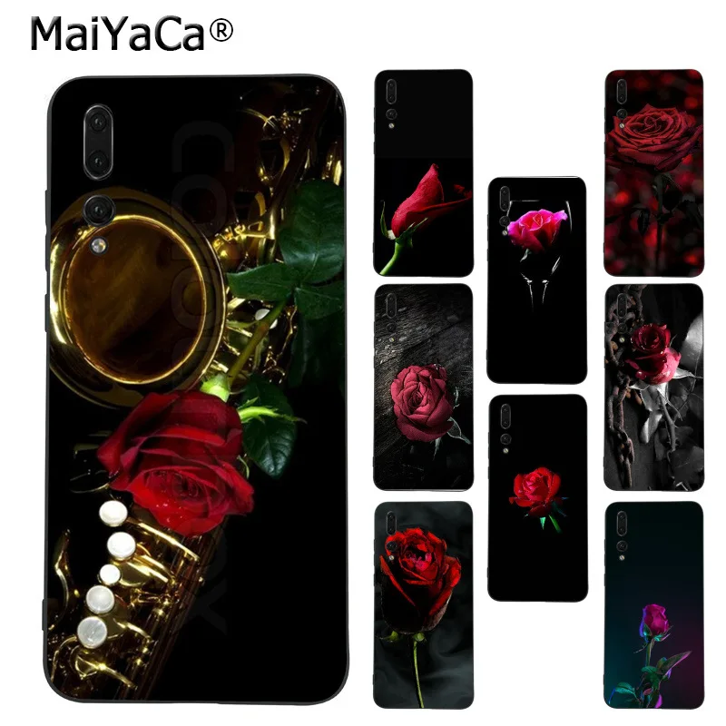 MaiYaCa розовый в темноте удивительный пейзаж чехол для телефона Huawei p20pro mate9 mate10 P9 P10