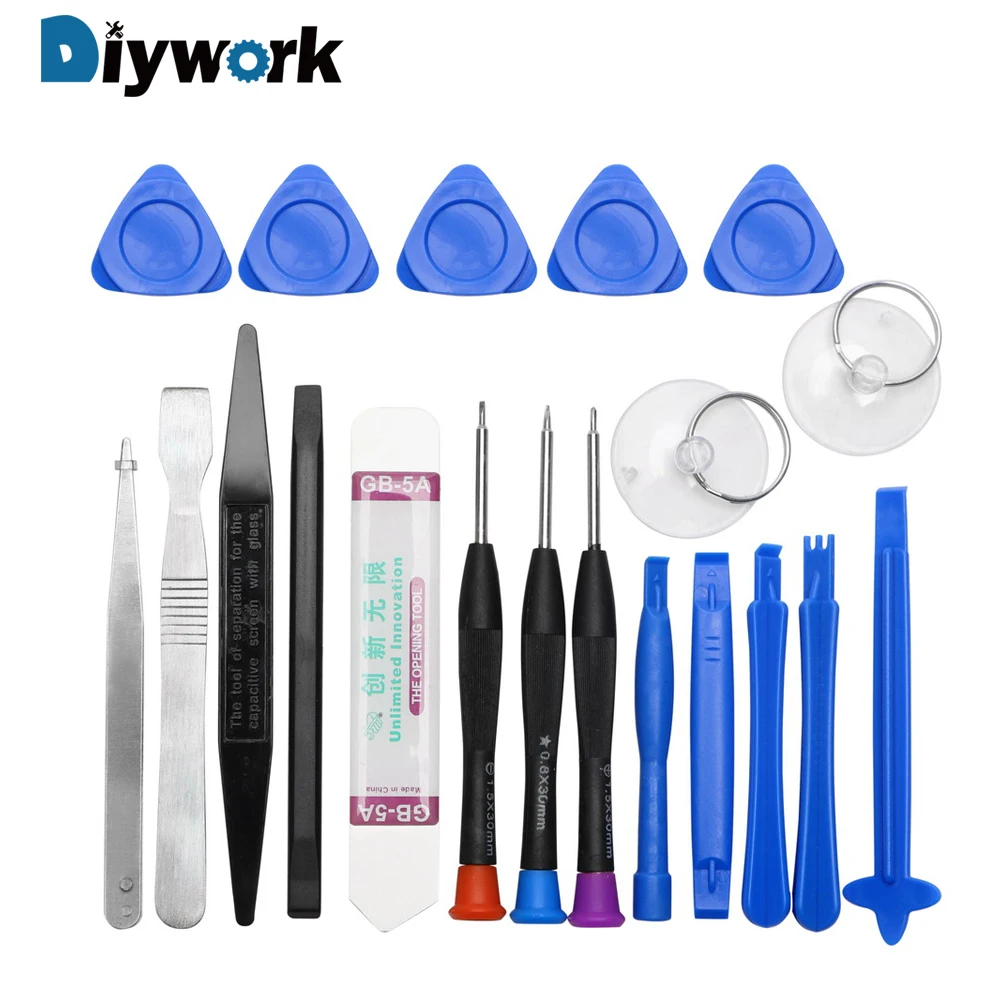 

DIYWORK 20 In 1 Hand Tools for iPhone iPad Samsung Cell Phone Opening Tools Set Mobile Phone Repair Tool Set
