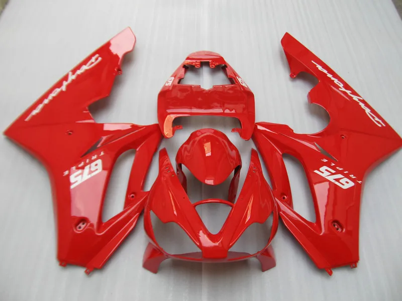 ABS Hot комплект Красного обтекателя для Triumph Daytona 675 05 06 07 08 DAYTONA 2005 2008 набор