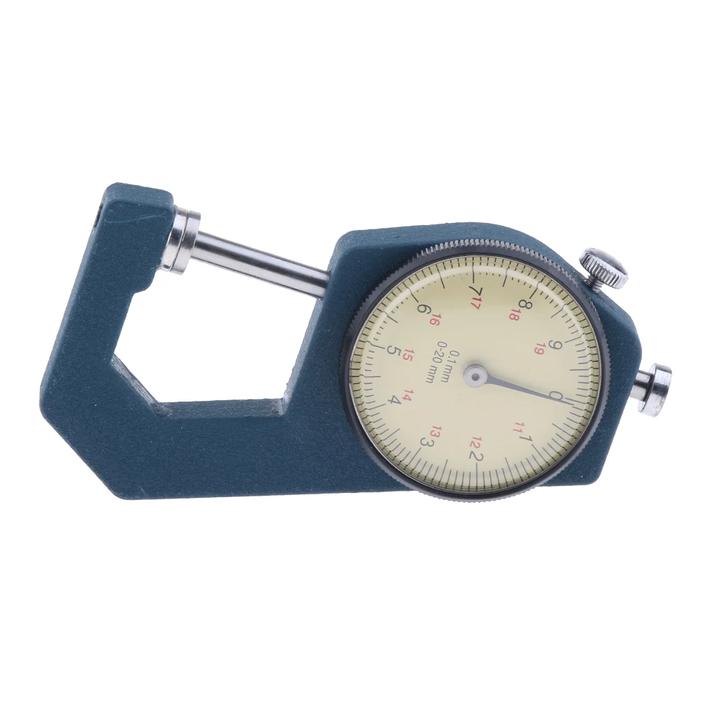 Manual Dial Paper Leather Metal Paper Sheet Thickness Gauge Meter 0.01mm 0-20mm