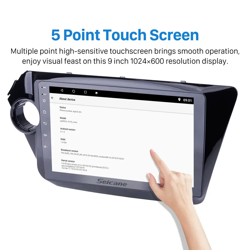 Discount Seicane 2Din Android 8.1/7.1 Car Radio For 2011 2012 2013 2014 2015 KIA K2 RIO 9 Inch Bluetooth GPS Navigation Multimedia Player 2