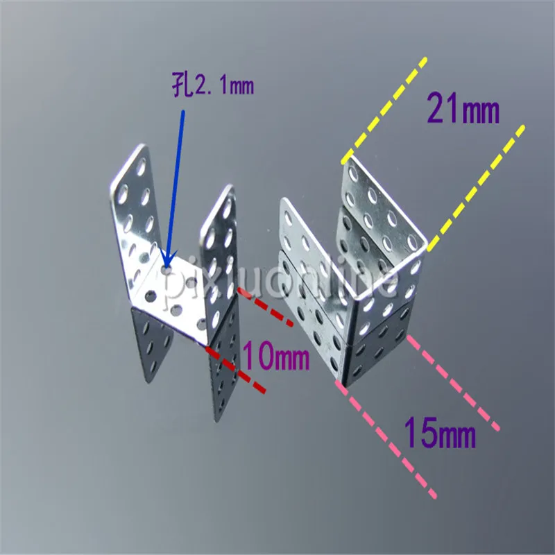 10 шт./упак. K836 П-образный 3 раза листового железа с несколькими отверстиями мотор собрать Запчасти DIY Россия