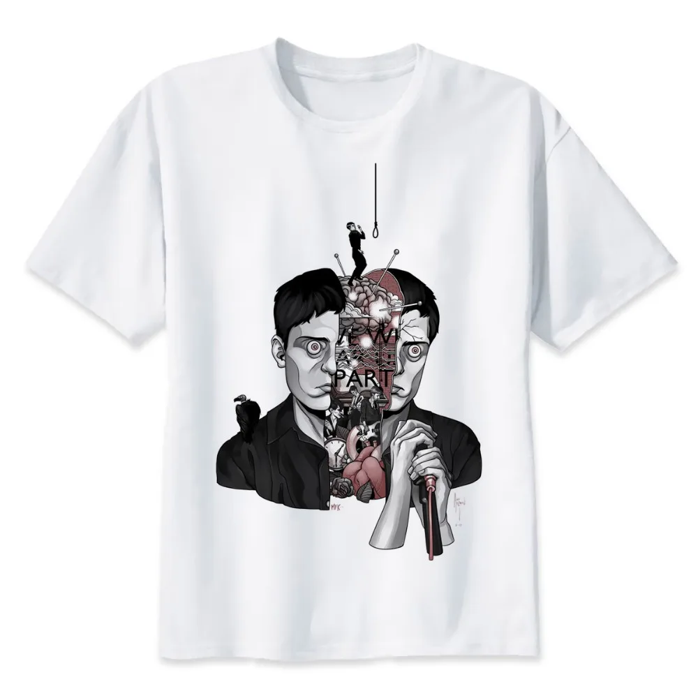 Мужская футболка с принтом joy division белая Повседневная удобные футболки для