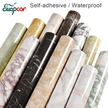 ФОТО 5Meter Marble Waterproof Decorative Film PVC Self adhesive Wall Paper Modern Contact Paper Kitchen Toilet Drawer Wall Stickers