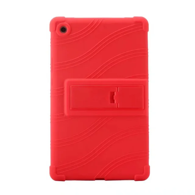 Ультратонкий силиконовый чехол для huawei Mediapad M5 8,4 SHT-AL09 SHT-W09 планшет противоударный защитный чехол для huawei M5 8,4 чехол+ ручка - Цвет: Красный