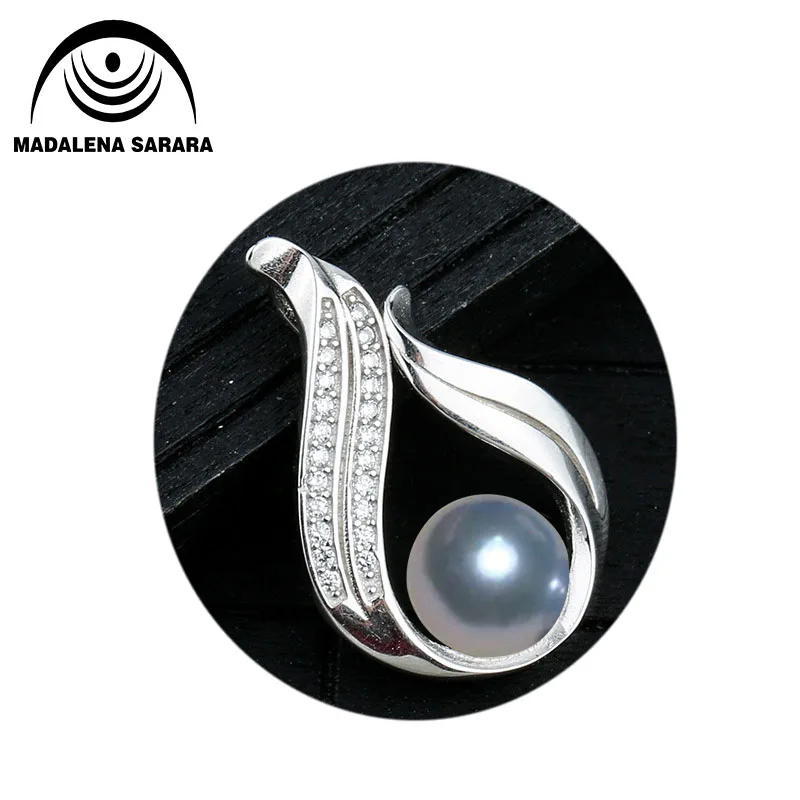 

MADALENA SARARA 925 Sterling Silver and AAA Freshwater Pearl Pendant Necklace